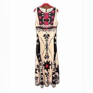 SHEIN Black and Pink Floral Maxi Dress size M